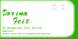 dorina feit business card
